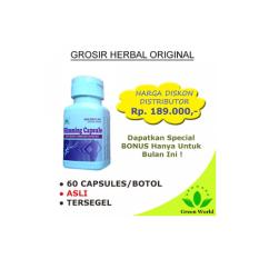 SLIMMING CAPSULE GREEN WORLD ORIGINAL / OBAT PELANGSING/ OBAT DIET