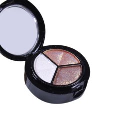Smoky Cosmetic Set 3 Warna Professional Natural Matte Makeup Eye Shadow-Intl