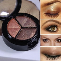 Smoky Cosmetic Set 3 Warna Professional Natural Matte Makeup Eye Shadow-Intl