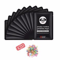SNP Panda Animal Mask - Masker Animal Panda Sheet Mask 10 PCS + Gratis Ikat Rambut - 1 Pcs