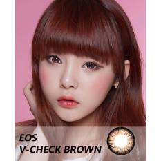 Softlens EOS V-Check - Brown - Gratis Lens Case
