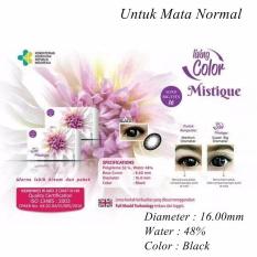 Softlens Living Color Mistique Softlens 16 MM BLACK ( Mata Normal )