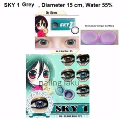 Softlens SKY 1 Gelflex diameter 15 Cm / masa 6 Bulan/ Grey - abu abu