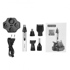 SPORTSMAN 4-In-1 Portable Electric Hidung Mencukur Jenggot Telinga Rambut Pemangkas Alis Set Pria Perawatan UNI EROPA- INTL