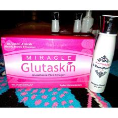 Susuh pemutih kulit Paketan Miracle1 (glutaskin + Shampoo normal)
