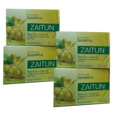 Tazakka Sabun Mandi Herbal Zaitun - 4pcs