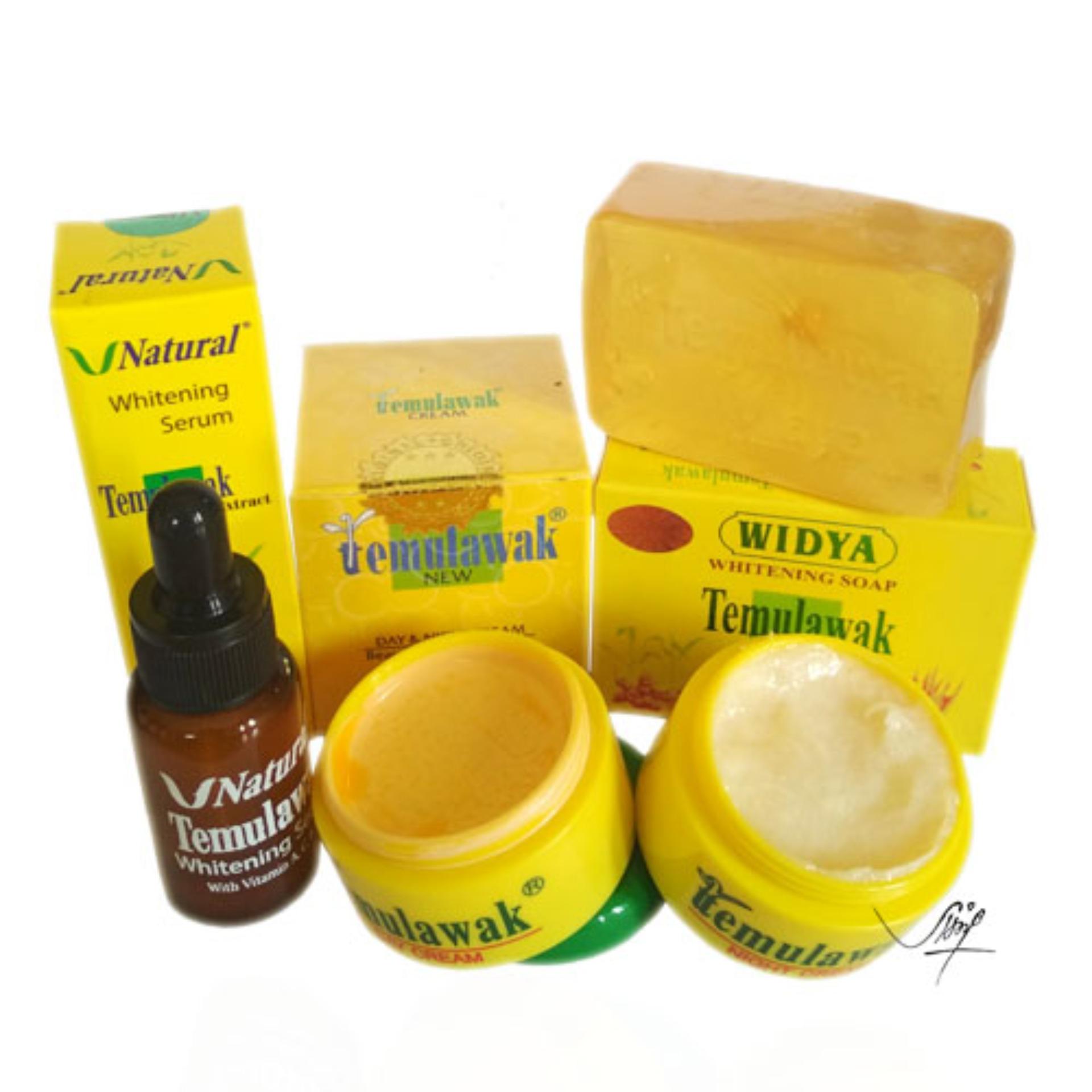 Temulawak Cream Original Malaysia Hologram Gold SUPER ( Cream Siang, Malam, Sabun, Dan Serum )