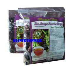 TERBARU 2 Paket Herbal Teh Rosella Curah Bunga Rosela Ungu Kencono Sari Kemasan Baru