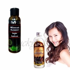 The Caviar Paket Shampo & Conditioner BPOM + Free BMKS Minyak Kemiri Penyubur dan Penghitam Rambut BPOM - 100ml