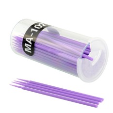 Harga Terendah Kecantikan Ready Stock 100 Pcs Ungu Bulu Mata Sekali Pakai Maskara Swab Sikat Mikro Makeup Tools-Intl