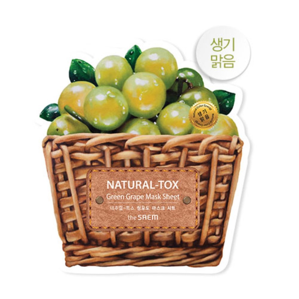 The Saem Natural-tox Green Grape Mask Sheet 1 Pack