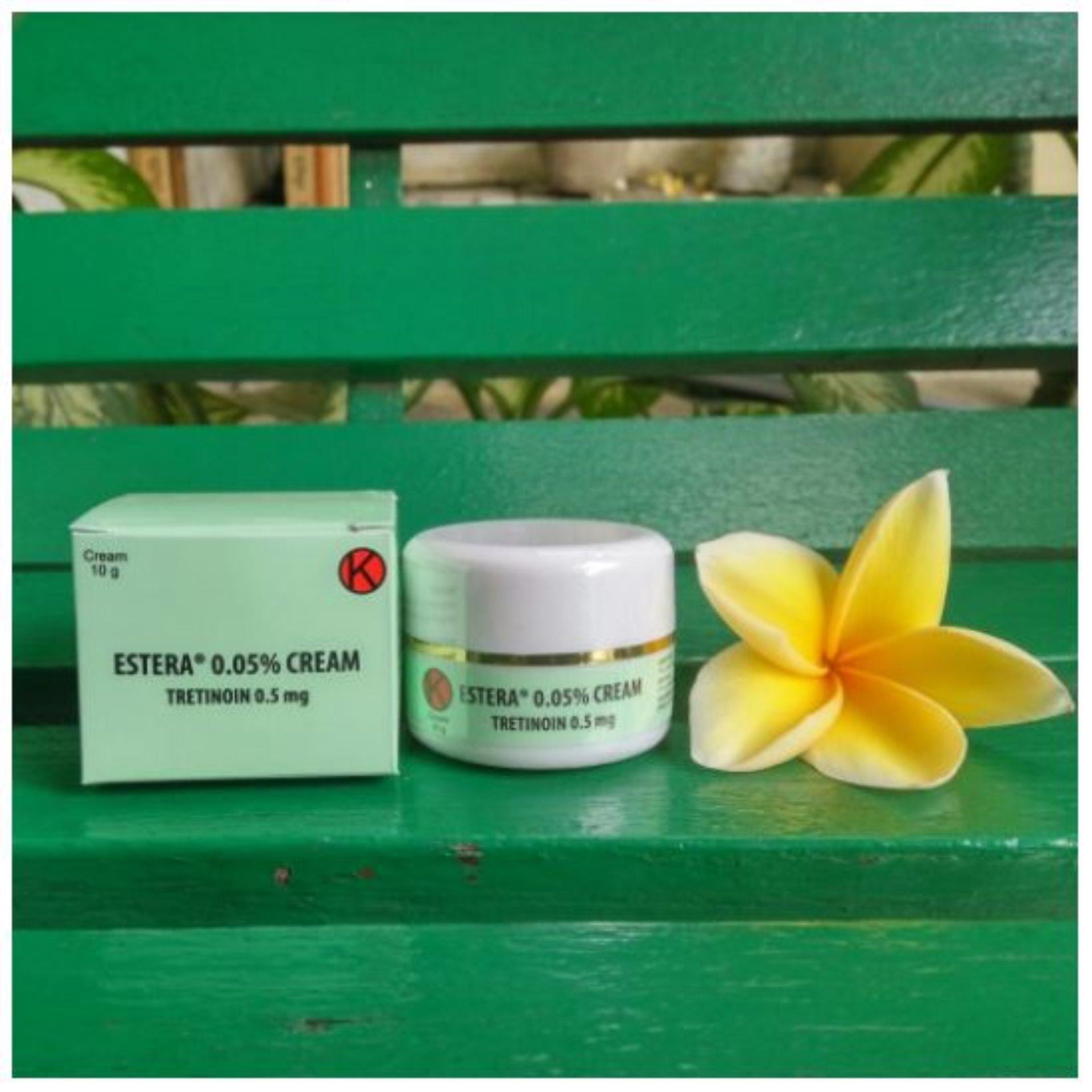 Theraskin Estera 0.05 % Cream / Krim Malam Pencerah Dan Penghalus Kulit Wajah
