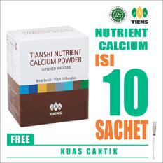 Tiens Nutrient Calcium Powder + FREE KUAS MASKER - Kalsium Dewasa Tianshi - Susu Peninggi Badan - NHCP - 1 Box isi 10 Sachet