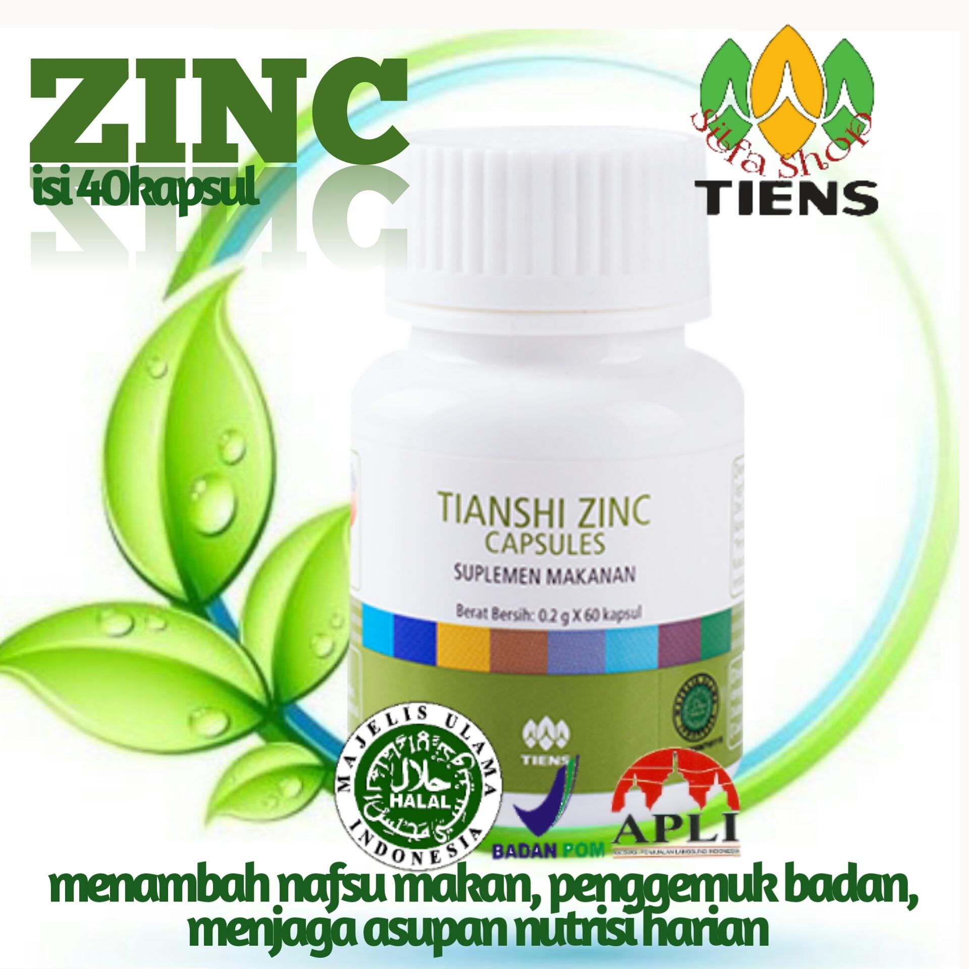 Beli sekarang tiens penambah nafsu makan ( zinc penggemuk badan isi 40kapsul ) by silfa shop terbaik murah - Hanya Rp179.740