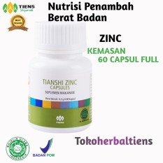 Tiens Zinc Capsules (Penggemuk Badan & Penambah Nafsu Makan) - Kemasan 60 Capsules / Free MemberCard TokoHerbalTiens