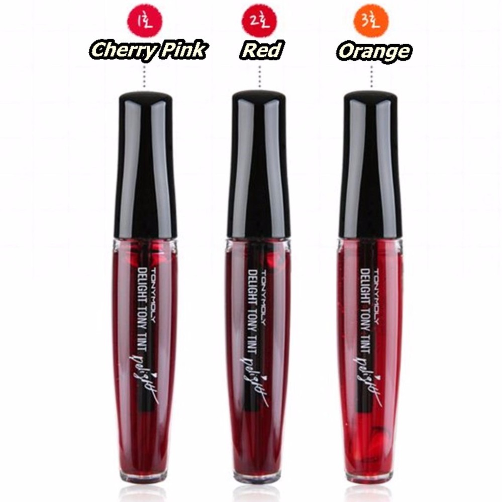 Tony Moly Delight lip Tint 01 Pink 02 Red 03 Orange - Lipstik Korea 100% Original 