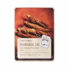 Tony Moly Pureness 100 Red Ginseng Mask Sheet Brightening + Nourishing Original Korea - 1 Pcs