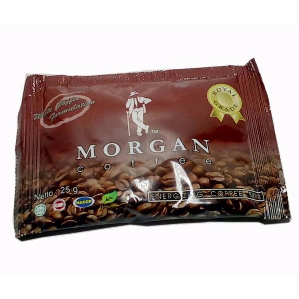 TOP Morgan Coffee Ginseng Energizing Coffee Mix - 1 Sachet @25 gram - Original. 