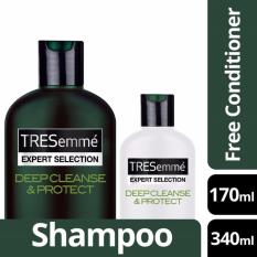Tresemme Detox Shampoo Deep Cleanse & Protect 340ml FREE Conditioner 170ml