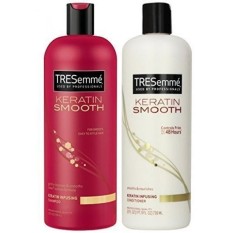 Tresemme Keratin Smooth Shampo Infusing dan Conditioner, 25 Ounce (Shampoo + Conditioner Combo)-Intl