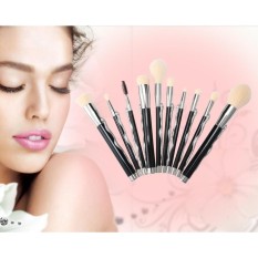 Triple TERBAIK 10 Pcs Khusus Super Soft Makeup Brush Cosmetics Foundation Blending Brush Kuas Bedak Wajah & Nbsp; -Intl