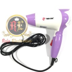 Twin Dog Pengering Rambut TD 2235 / Hair Dryer Lipat Mini 350 watt