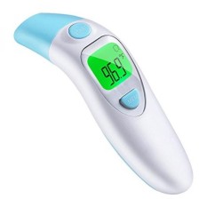 Unioncare Telinga dan Dahi Termometer Elektronik Medis Inframerah Digital Clinical Instant Membaca Demam Badan Basal, profesional Bayi Anak Dewasa-Asli CE dan FDA Disetujui-Internasional