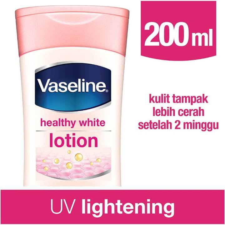  Vaseline  Lotion Healthy White Uv Lightening 200Ml Lazada 