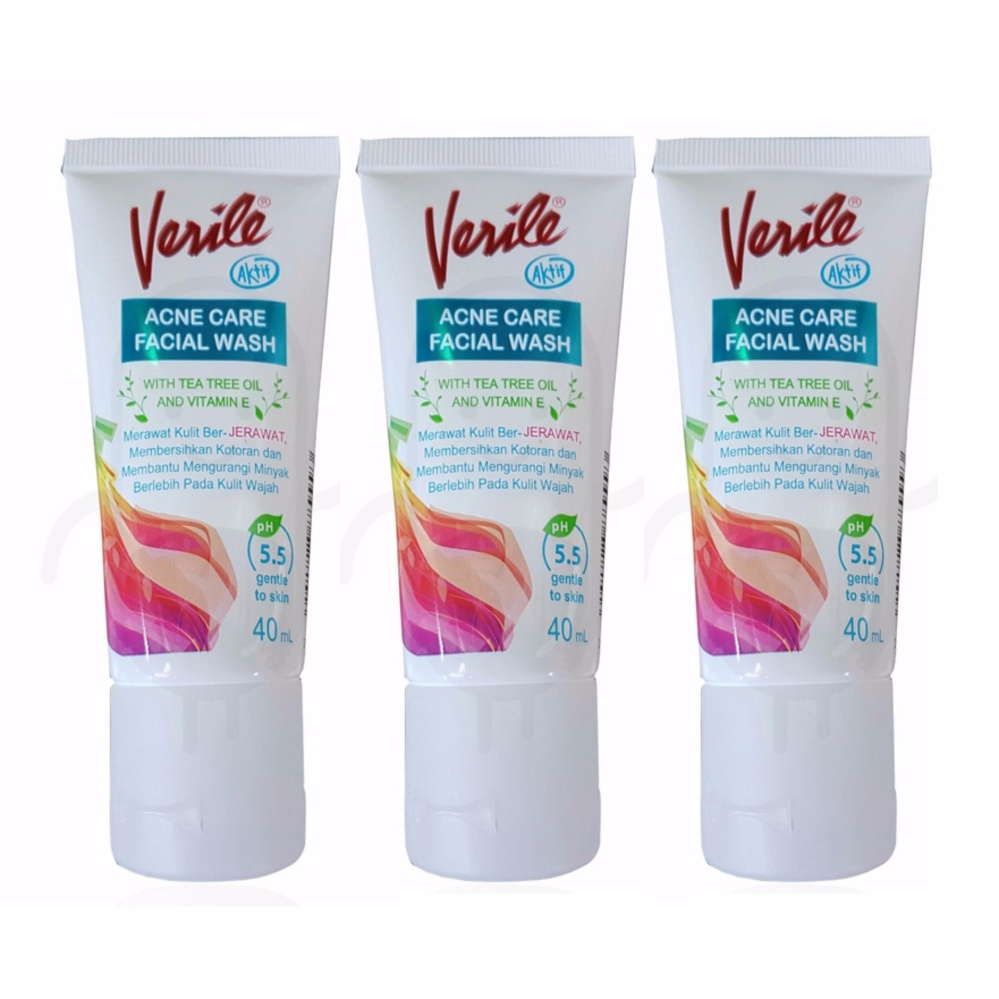 Delin Store - Verile Acne Care Facial Wash 3 Tube