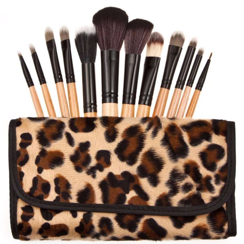 Vienna Linz Kuas Make Up Cosmetic Brush Professional 12 Pcs Leopard Makeup Set Kit Tool Brushes Super Soft Pouch Bag Case Tas Dompet Motif Leopard Kosmetik Peralatan Kecantikan Wanita Profesional Bulu Halus Lembut Beauty Face - Coklat Vienna Linz Kuas Make Up Cosmetic Brush Professional 12 Pcs Leopard Makeup Set Kit Tool Brushes Super Soft Pouch Bag Case Tas Dompet Motif Leopard Kosmetik Peralatan Kecantikan Wanita Profesional Bulu Halus Lembut Beauty Face - Coklat