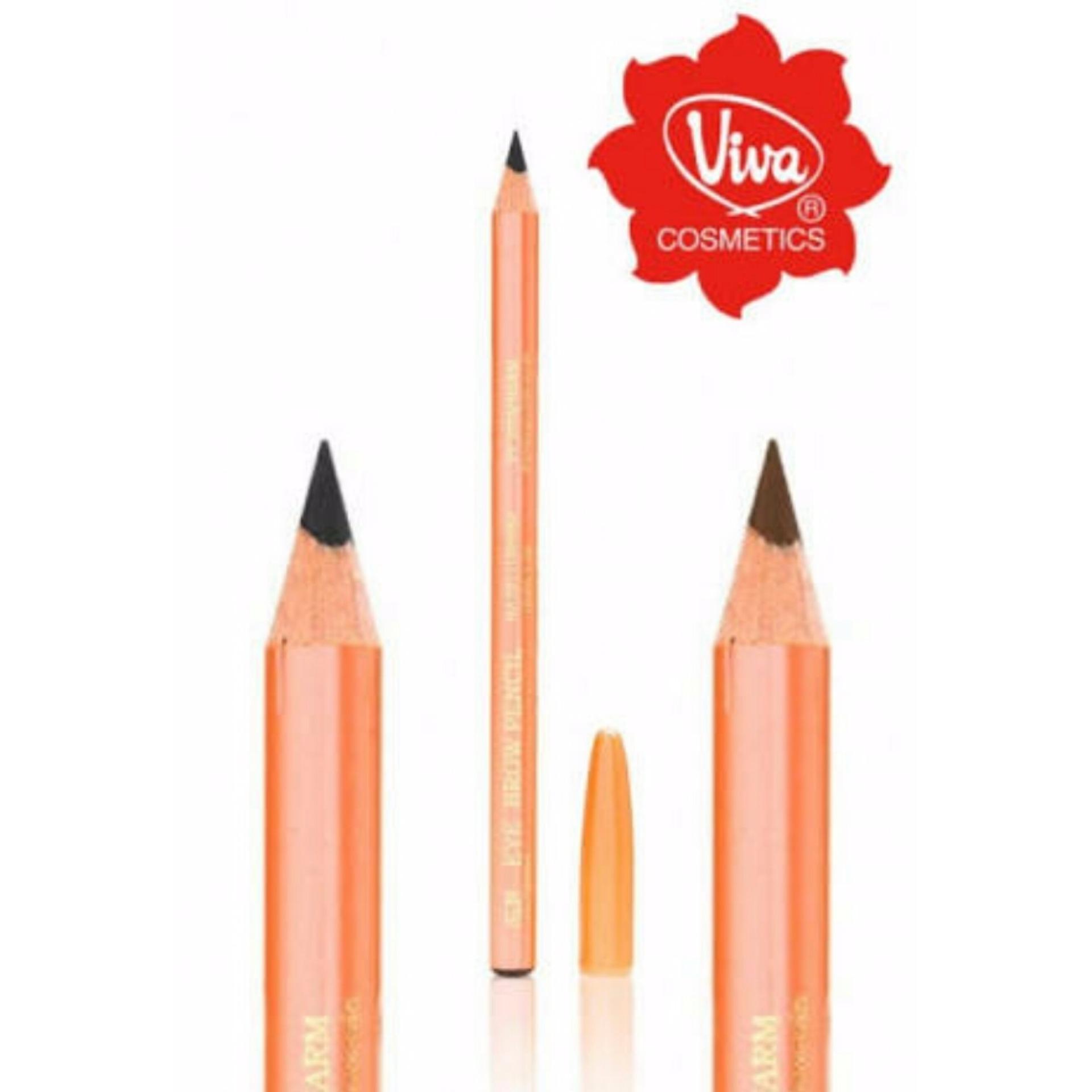 Viva Pensil Alis Coklat Original - 1pcs