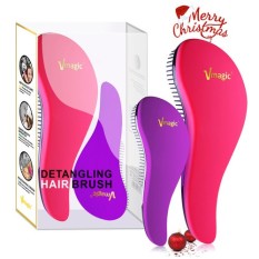 Vmagic Menyenangkan Sikat Rambut Keriting Rambut Di Inggris Combs untuk Menjaga Buku Dua untuk Digunakan Orang Tua dan Setelan Anak 'S Tidak untuk Membahayakan Memberikan Anti-elektrostatik Sisir Sisir-Internasional