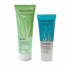 Wardah Aloe Hydramild Multifunction Gel Free Wardah Seaweed Balancing Facial Wash