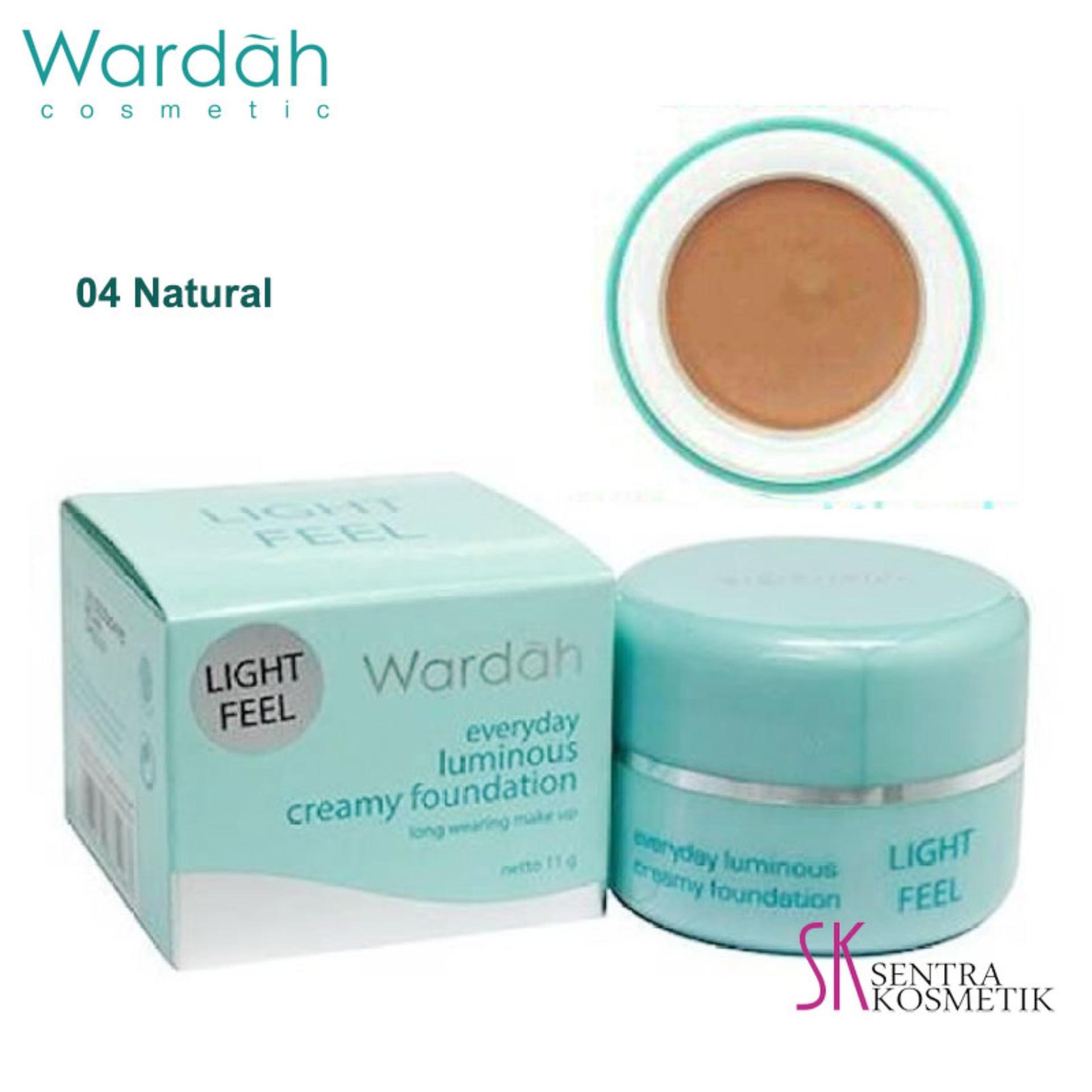 Pink – Tempat Belanja line Berbagai Produk Terbaru Tersedia dalah 4 pilihan warna Wardah Everyday Luminous Creamy Foundation 04 Natural