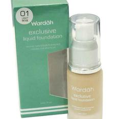 Wardah Exclusive Liquid Foundation # 01 Light Beige