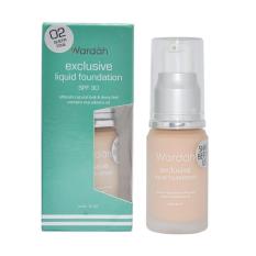 Wardah exclusive liquid foundation SPF 30 Alas Bedak Make Up Face Care - 20ml