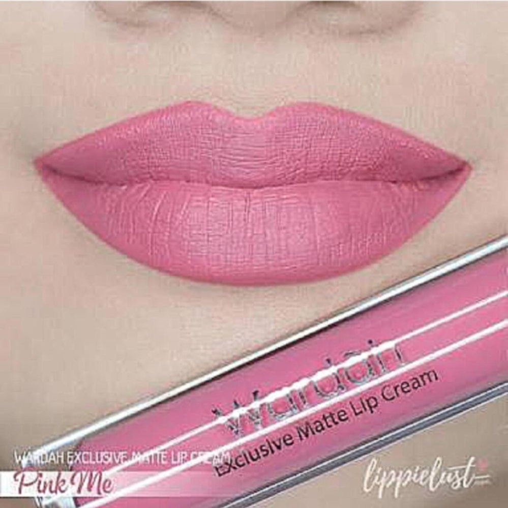 Wardah Exclusive Matte Lip Cream - 04 Pink Me