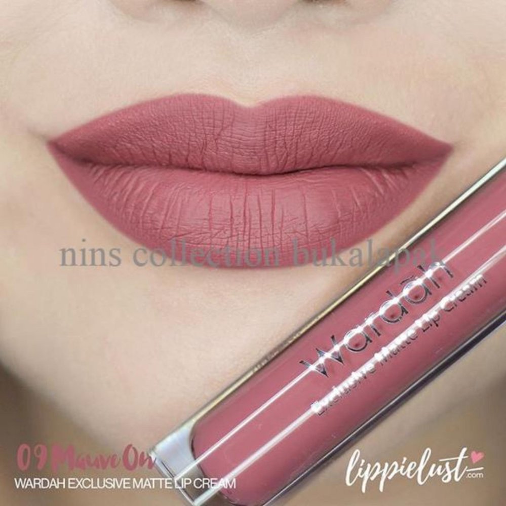 Wardah Exclusive Matte Lip Cream - 09 Mauve on