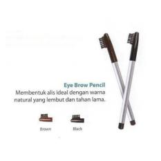 Wardah Eyebrow Pencil with Brush Original - Pensil Alis + Sikat-Brown