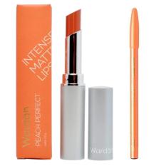 Wardah Intense Matte Lipstick 03 Peach Perfect Free Davis Pensil Alis Coklat