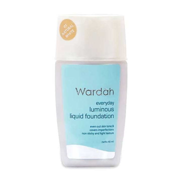 Wardah Luminous Liquid Foundation Natural White | Lazada