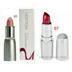 Wardah Matte Lipstick 01 Soft Pink dan 07 Dark Violet