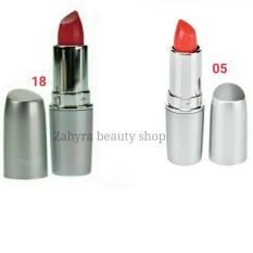 Wardah Matte Lipstick 05 Peach dan 18 Rosy Pink