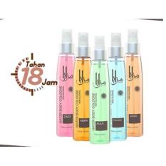 water body cologne / parfum/minyak wangi mazaya Alila (aromany soft ) dengan warna hijau mint