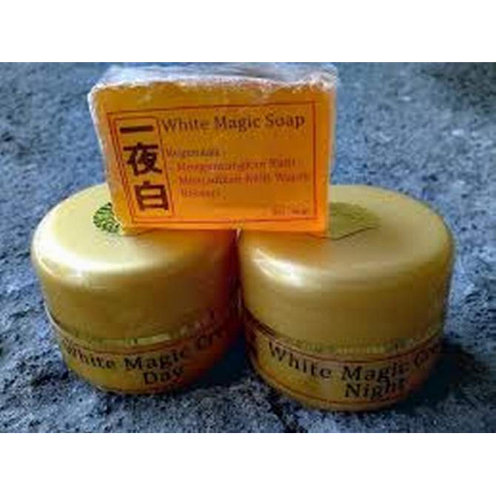 White Magic Cream Korea / Cream Wajah Siang dan Malam + Sabun