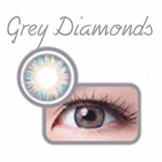 X2 Bio Four Fusion Softlens - Gray Diamonds + Gratis Lenscase