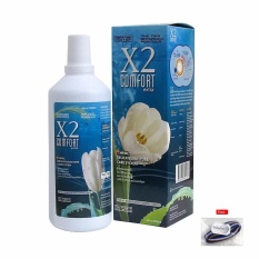 X2 Comfort - Cairan Pembersih Softlens - 500ml + Free Ikat Rambut Polkadope - 1 Pcs