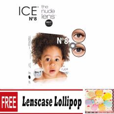 X2 Ice Nude N8 Softlens - Black + Free Lenscase