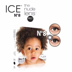 X2 Ice Nude N8 Softlens - Black + Gratis Lenscase