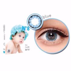 X2 Ice Nude N8 Softlens - Blue + Free Lenscase